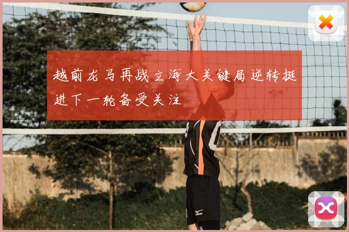 越前龙马再战立海大关键局逆转挺进下一轮备受关注
